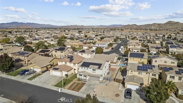 an aerial view of a city