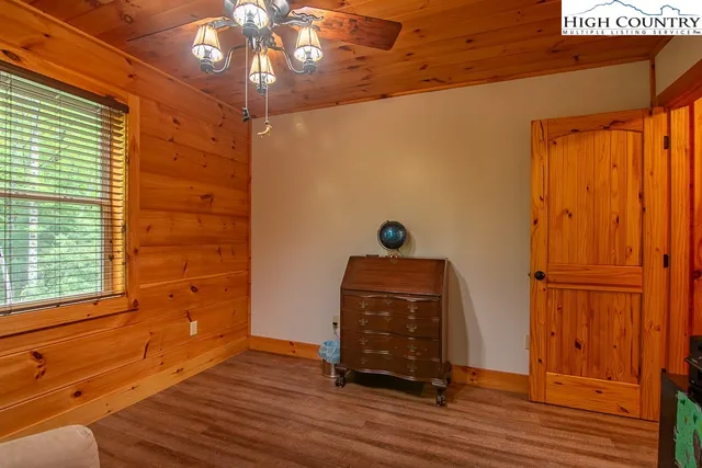 a view of a entryway with wooden floor