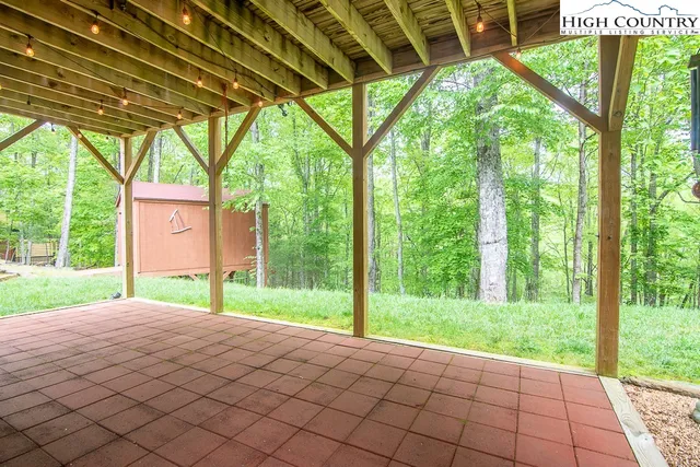 a house view with a garden space