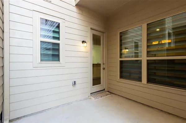 a view of front door