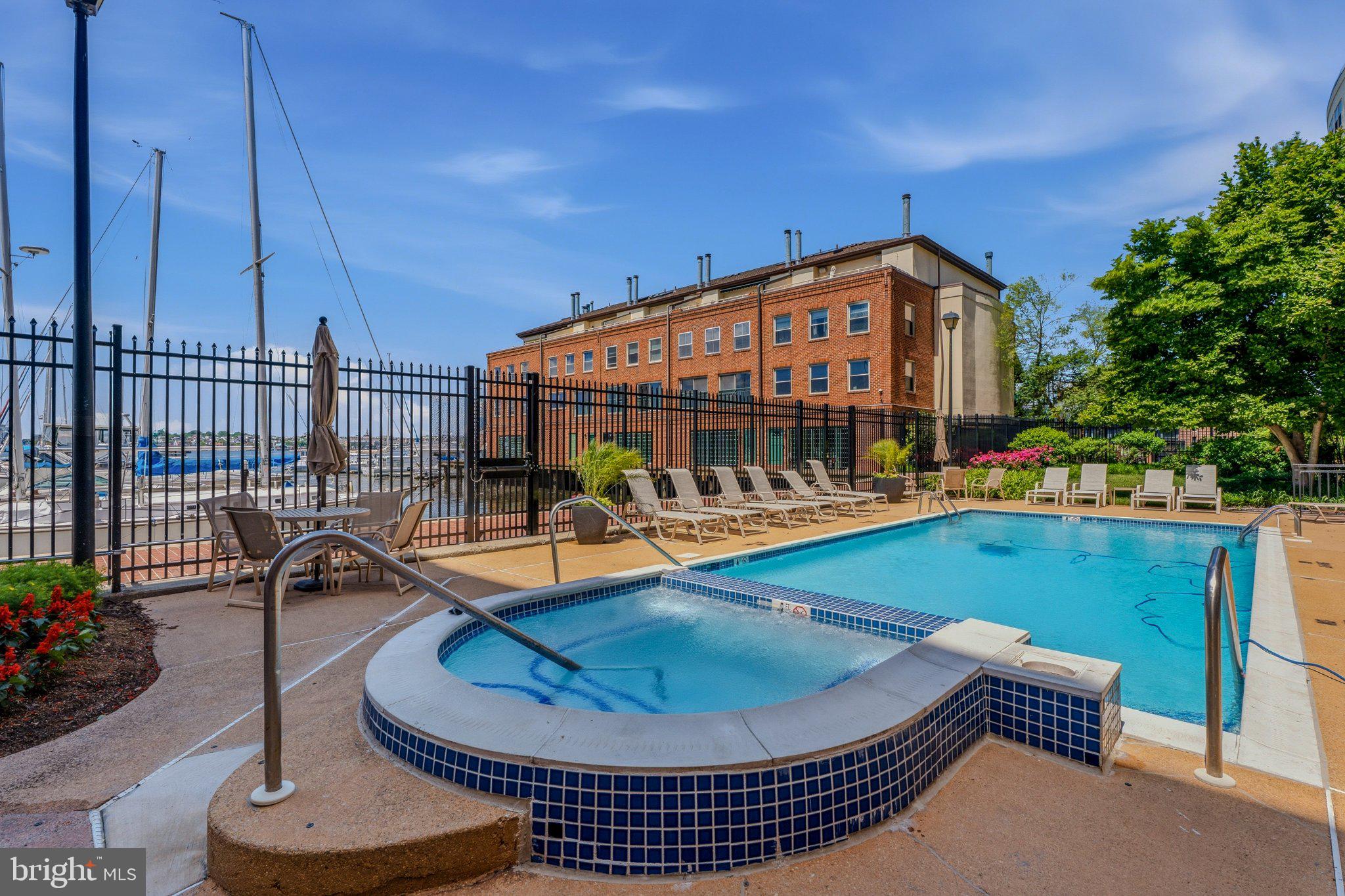 960 Fell Street, Unit 308 Baltimore, MD 21231 - Photo 28 of 38 Serene poolside retreat by the marina.