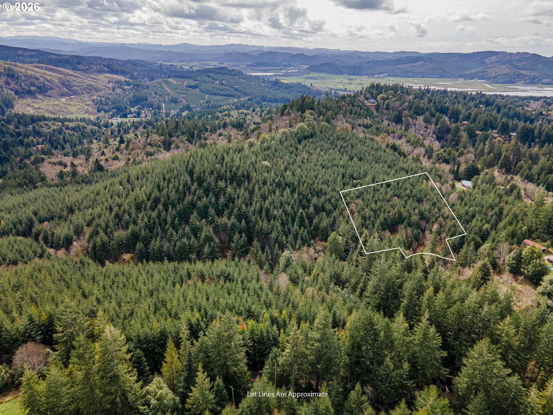 0 Shelley Road Coquille, OR 97423 - Photo 4 of 13 a view of a lush green forest with trees and houses