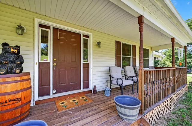 a outdoor space with furniture