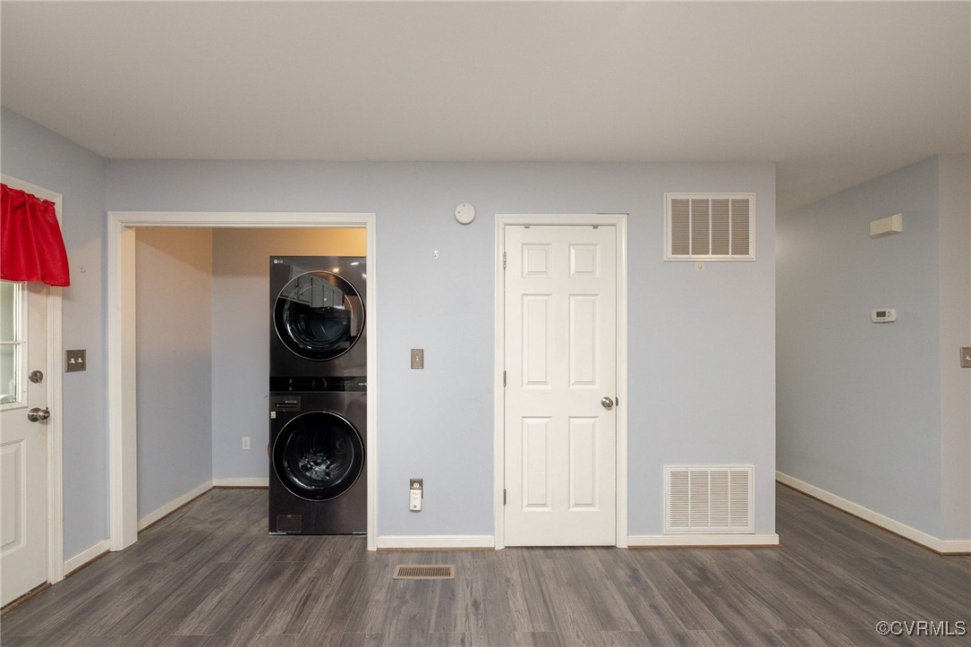 3217 Duke Road Powhatan, VA 23139 - Photo 8 of 41 Laundry room with stacked washer and dryer