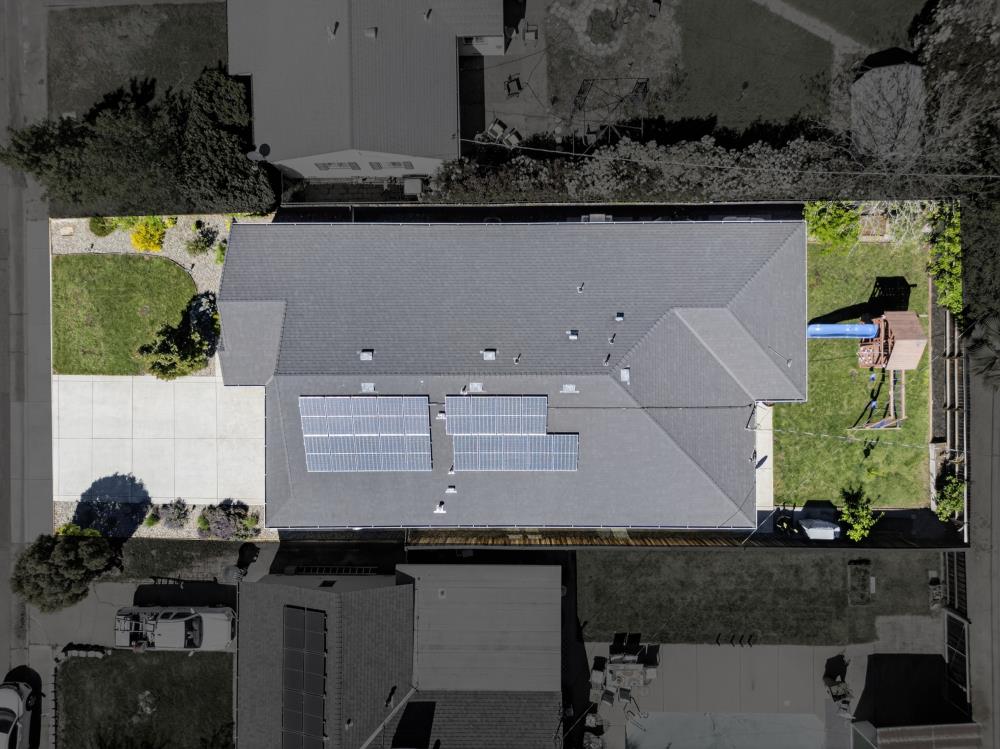 867 J Street Lincoln, CA 95648 - Photo 49 of 53 an aerial view of residential houses with outdoor space