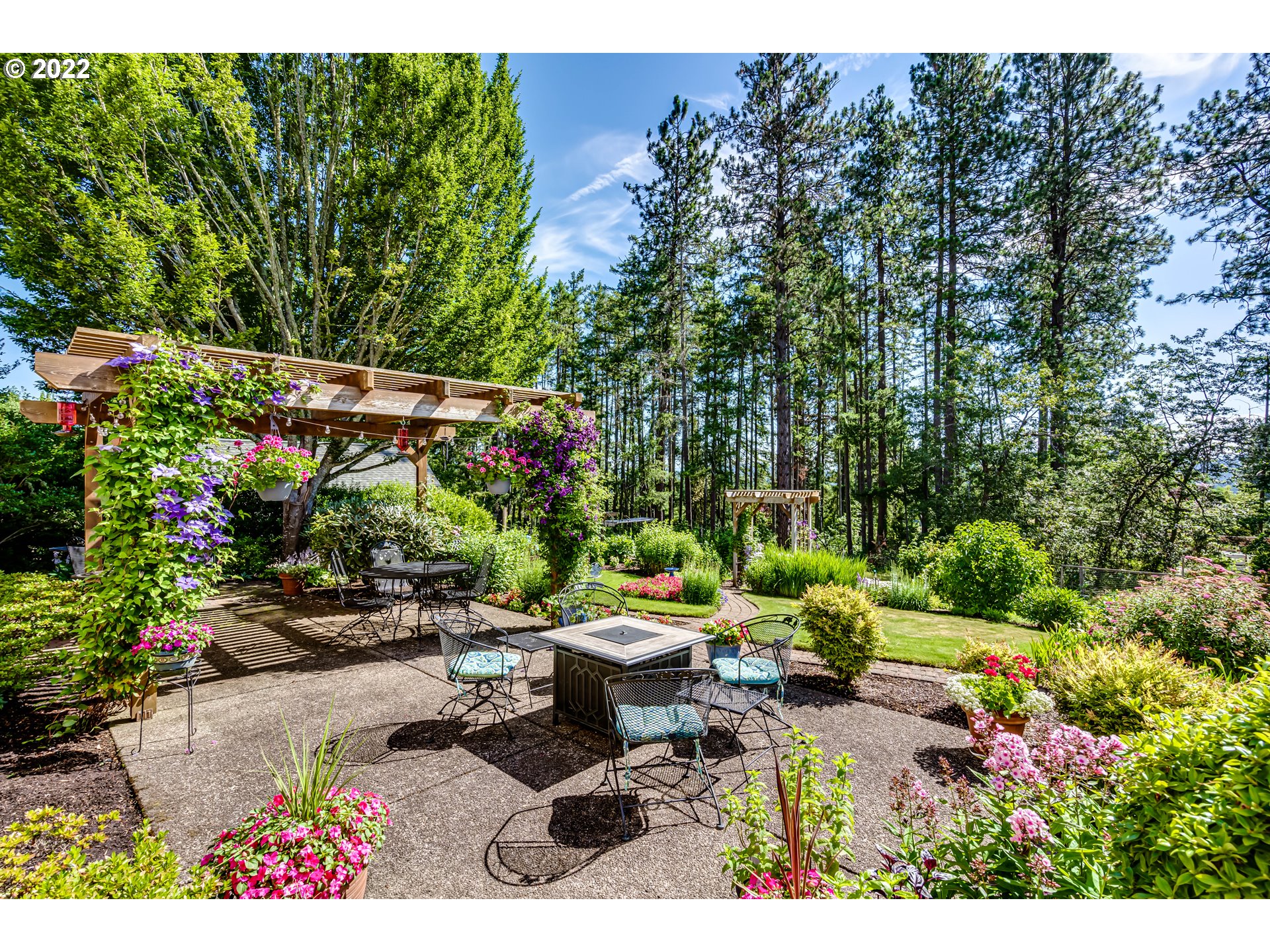 3987 Brae Burn Drive Eugene, OR 97405 - Photo 26 of 32 a backyard of a house with lots of green space and outdoor seating