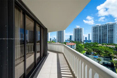 a view of city from balcony
