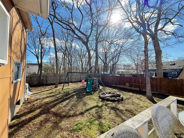a view of a backyard of a house