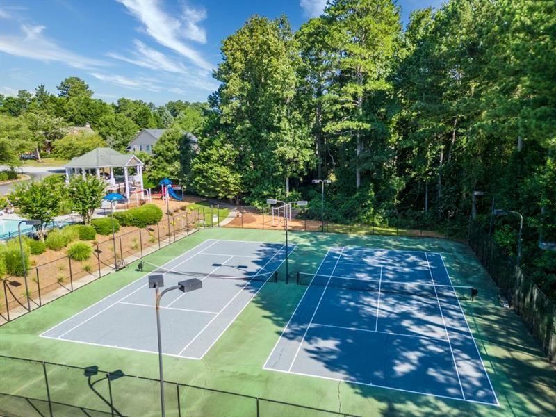 1008 Post Horn Run Lawrenceville, GA 30045 - Photo 36 of 64 a view of a backyard