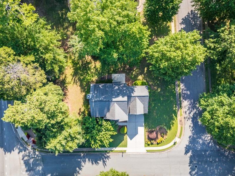 1008 Post Horn Run Lawrenceville, GA 30045 - Photo 61 of 64 an aerial view of a house with a yard basket ball court and outdoor seating