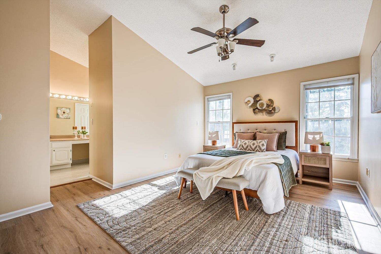 52 Springwood Court Princeton, NJ 08540 - Photo 20 of 34 a bedroom with a bed and wooden floor