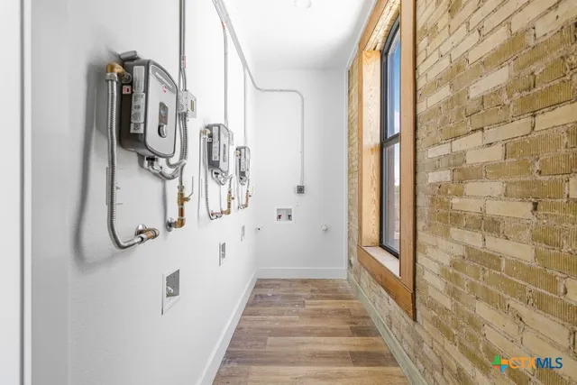 a view of balcony with seating space