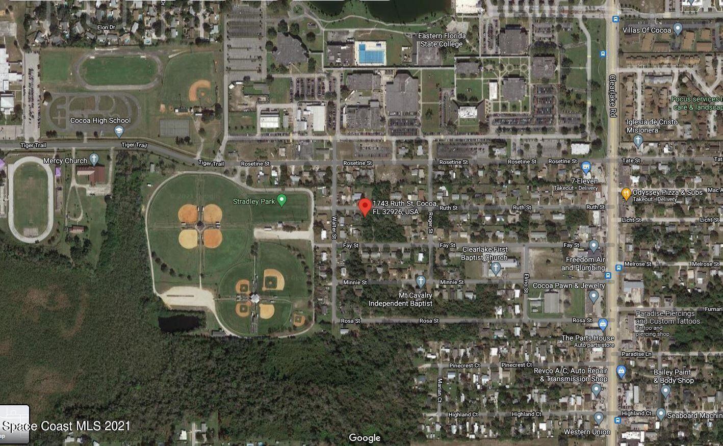 1743 Ruth Street Cocoa, FL 32926 - Photo 3 of 3 Satellite View