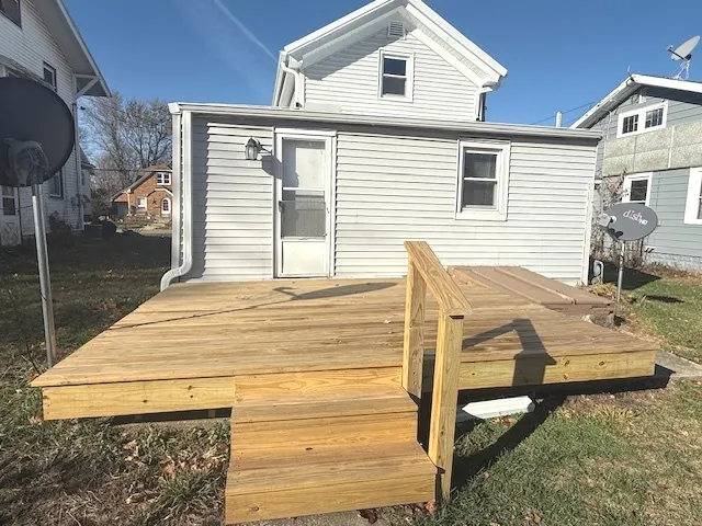 a view of a house with a patio