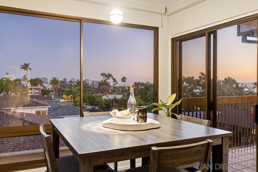 3161 1st Avenue, Unit 3S San Diego, CA 92103 - Photo 18 of 48 a view of a city from a dining room