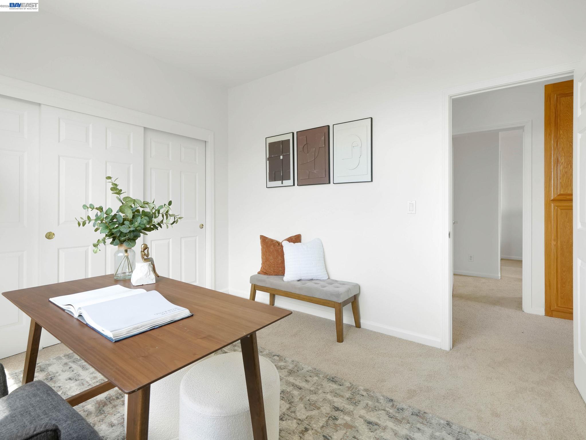 11 Meadows Court Fremont, CA 94539 - Photo 32 of 69 a workspace room with furniture and wooden floor