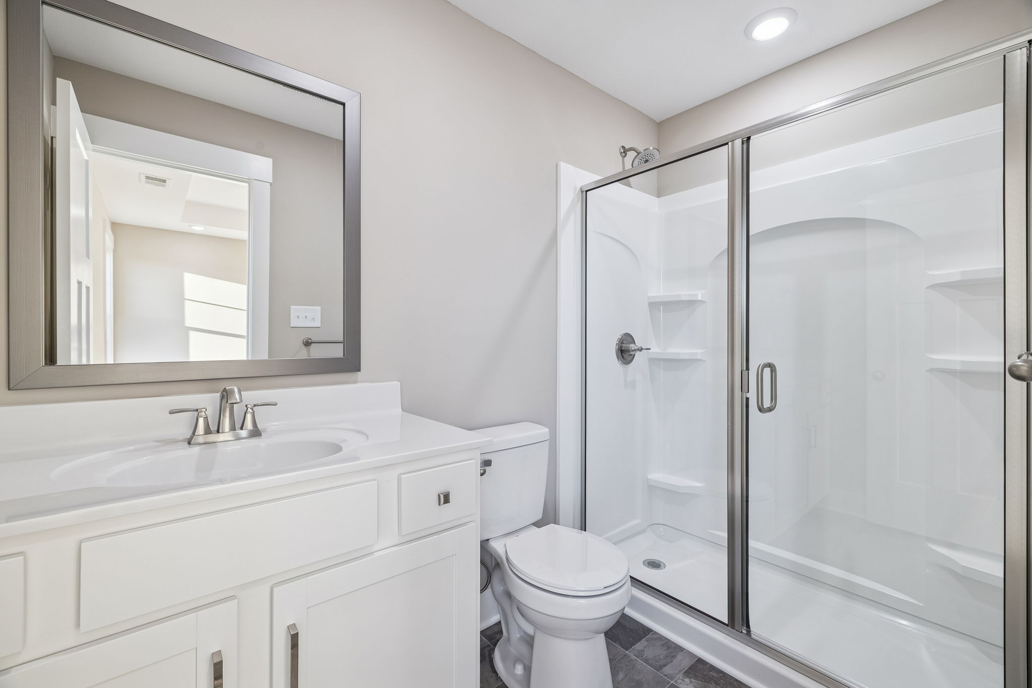 357 Hugh Hunter Road Oak Grove, KY 42262 - Photo 27 of 43 a bathroom with a sink toilet and shower