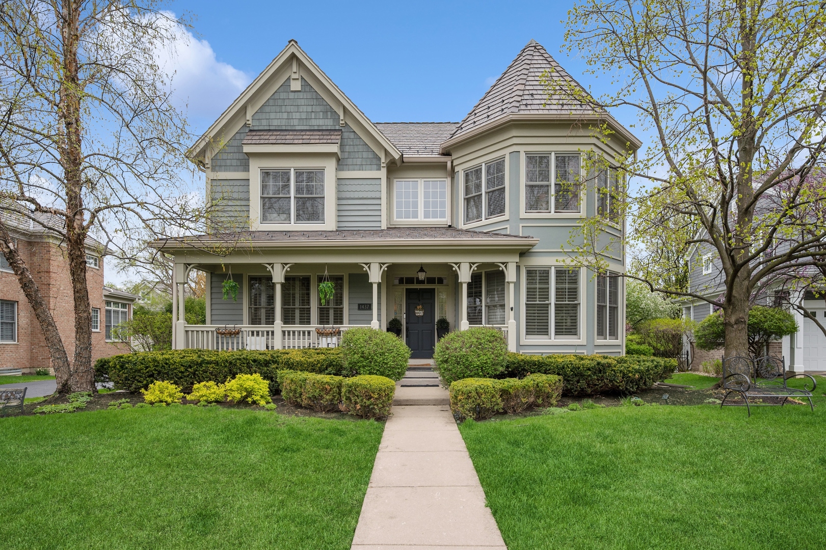 1437 Kittyhawk Lane Glenview, IL 60026 - Photo 1 of 24 a front view of a house with a yard