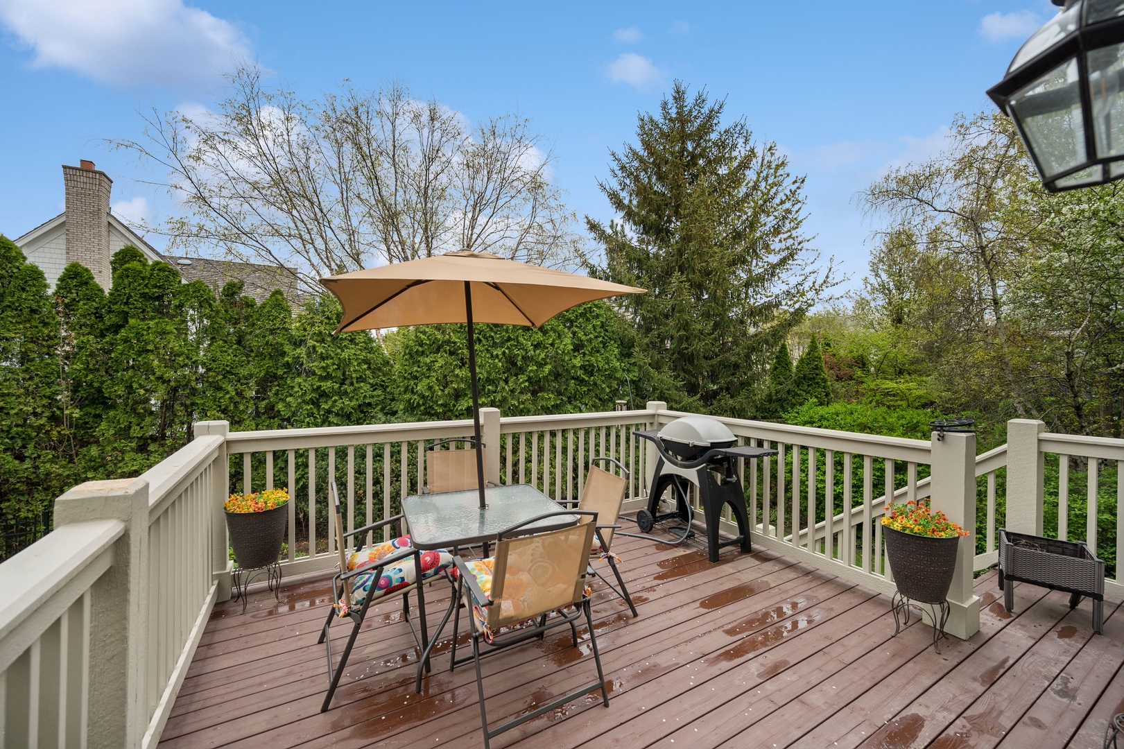 1437 Kittyhawk Lane Glenview, IL 60026 - Photo 21 of 24 a view of a deck with furniture and wooden deck