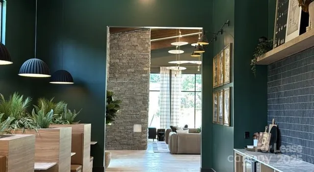 a room with furniture and window