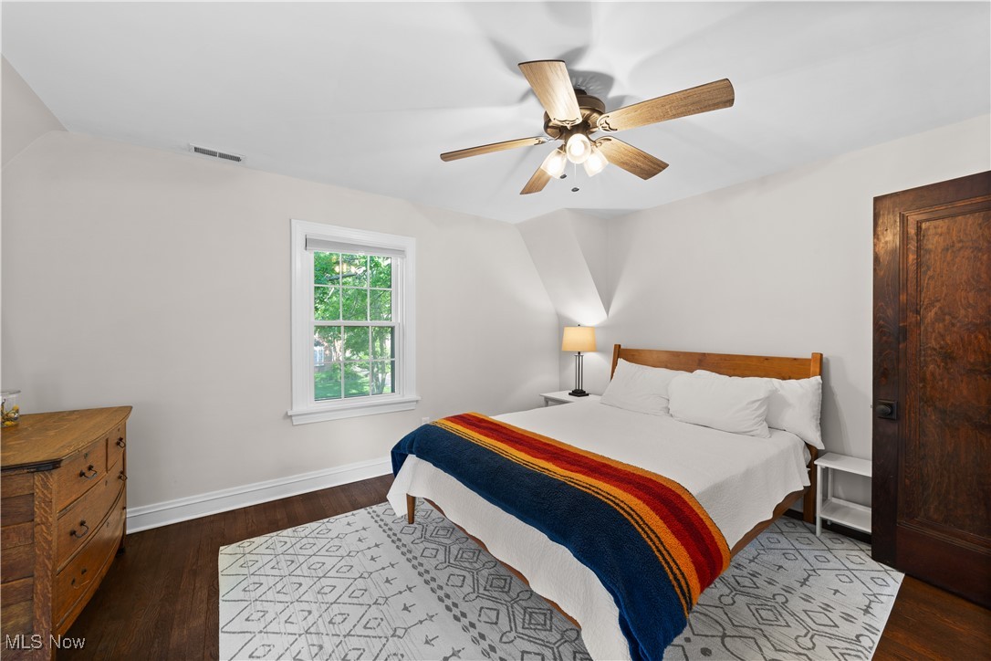 3725 Sutherland Road Shaker Heights, OH 44122 - Photo 13 of 24 Bedroom featuring wood finished floors and a ceiling fan