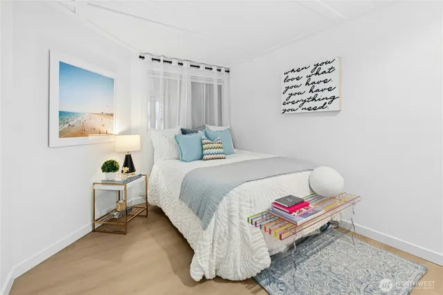 an aerial view of a yard