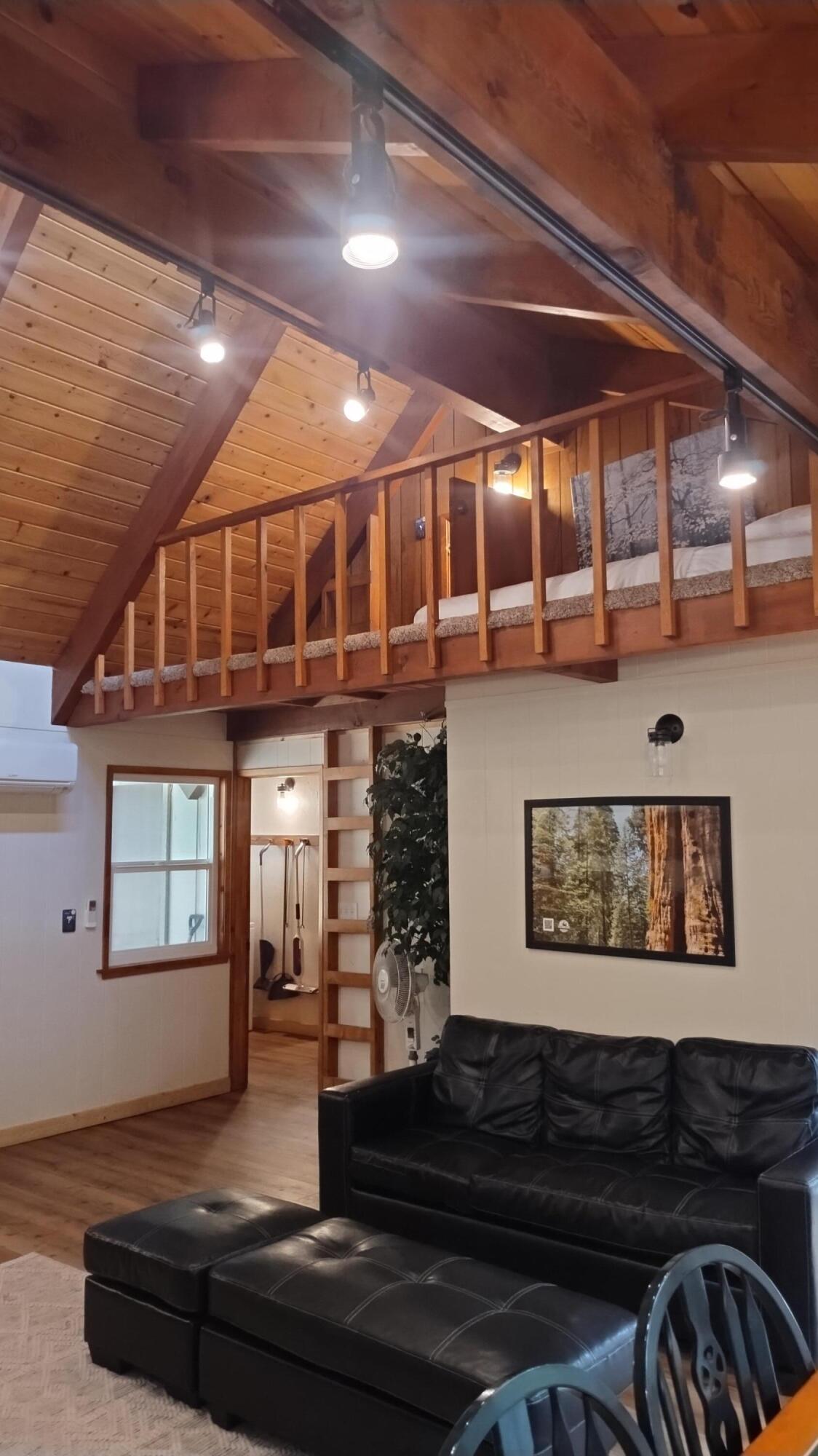 1693 Forest Rte 21S94 Camp Nelson, CA 93265 - Photo 34 of 86 30-Bonus room looking up at sleeping lof