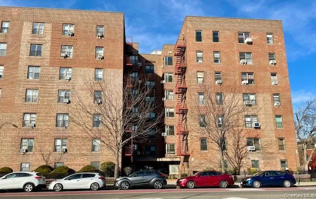 a front view of a building