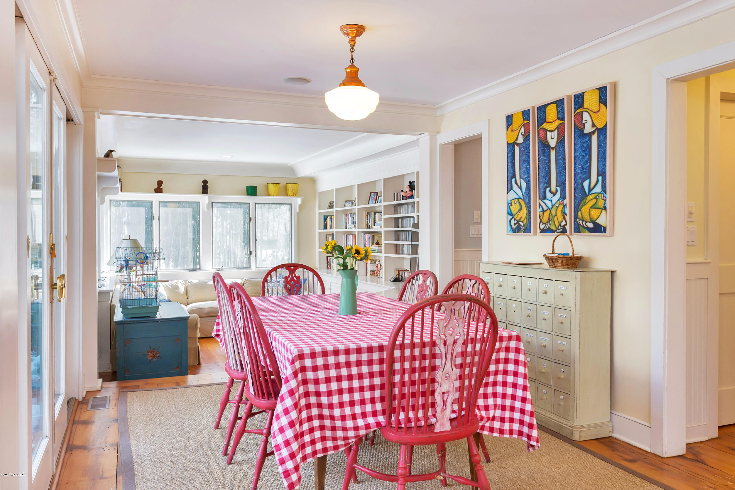 49 Gilliam Lane Riverside, CT 06878 - Photo 14 of 38 a view of a dining room with furniture window and outside view