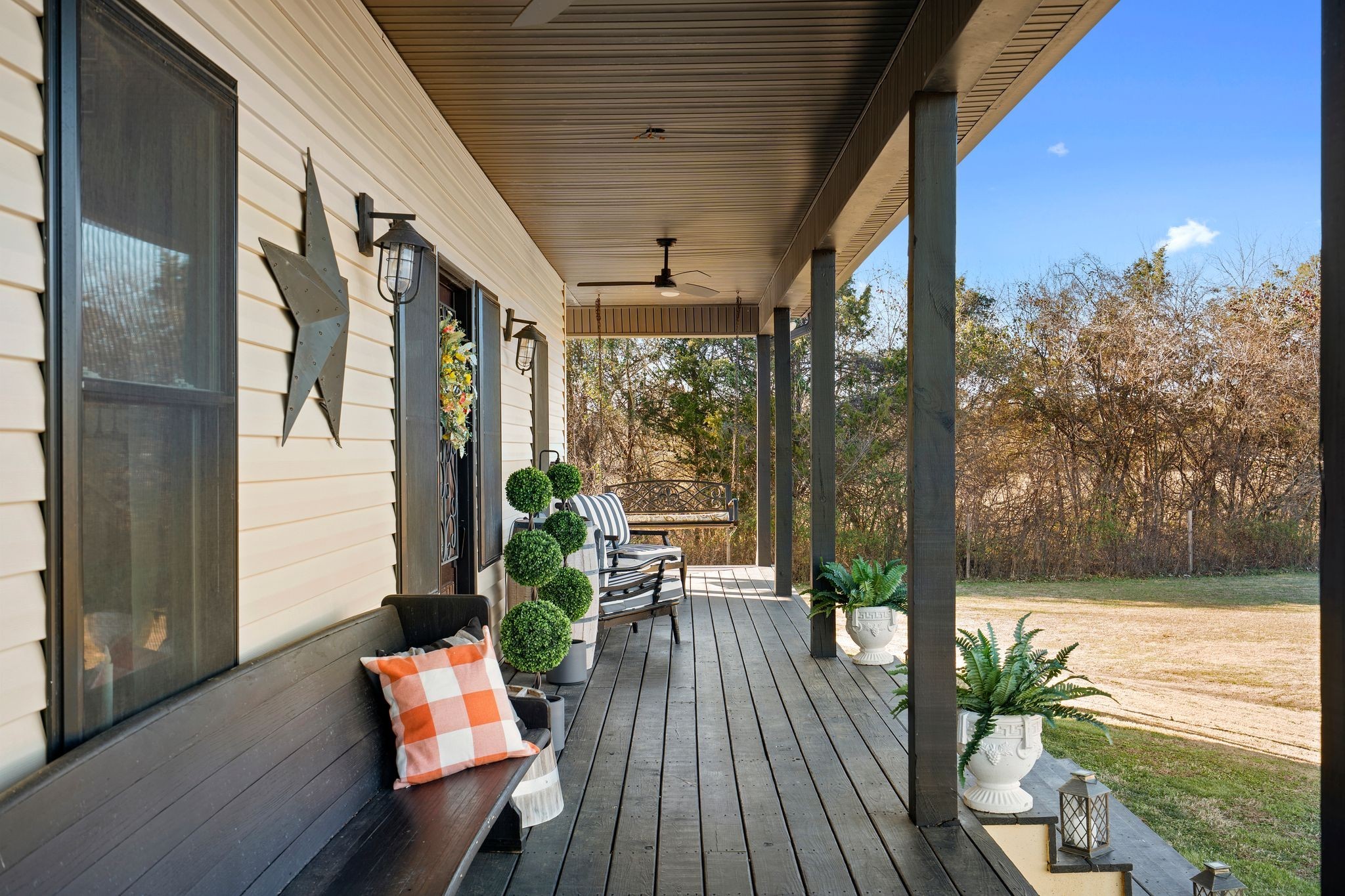 5650 Sledge Road Christiana, TN 37037 - Photo 5 of 50 a view of a porch with furniture and wooden floor