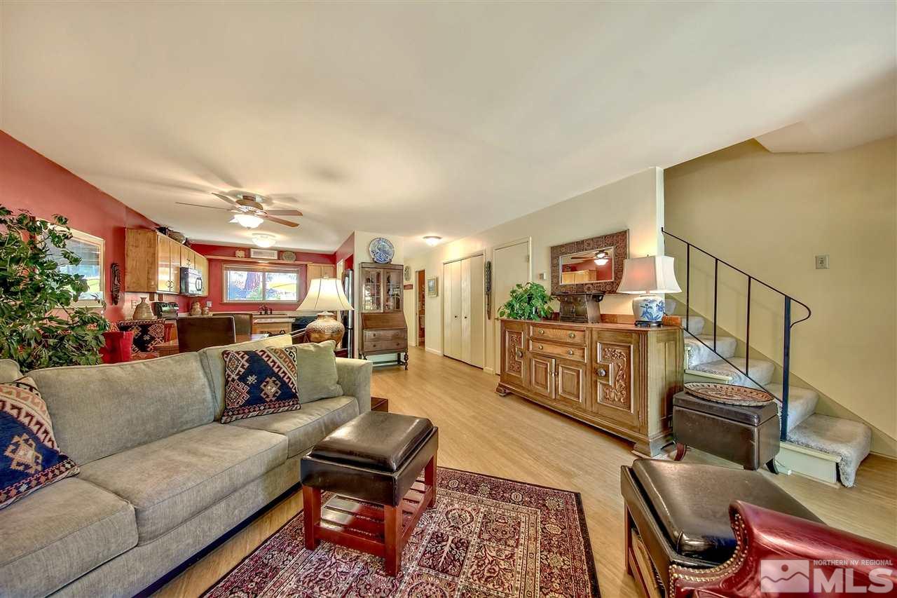450 Mcfaul Way Zephyr Cove, NV 89448 - Photo 4 of 20 a living room with furniture and a flat screen tv