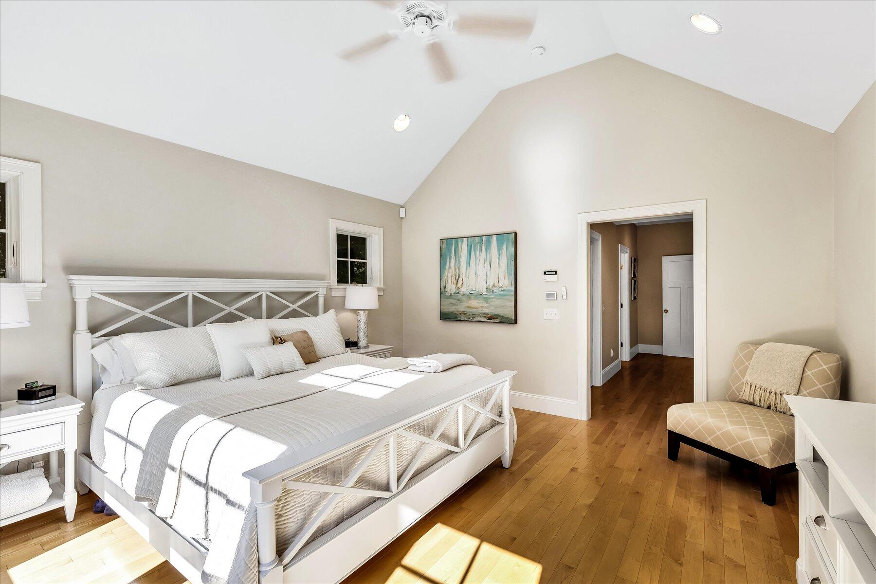 74 The Heights Mashpee, MA 02649 - Photo 19 of 34 a bedroom with a bed and a couch