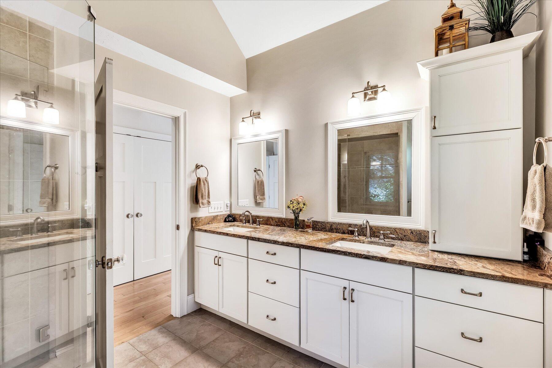 74 The Heights Mashpee, MA 02649 - Photo 21 of 34 a spacious bathroom with a double vanity sink mirror and