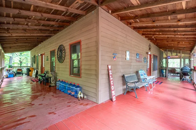 a view of a outdoor space with seating area