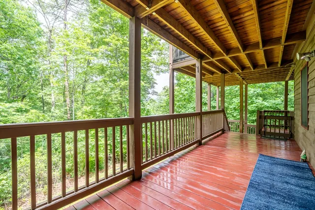 a house view with a seating space