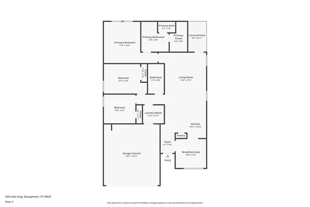 $320,000 | 200 Coda Crossing, Georgetown, TX 78633