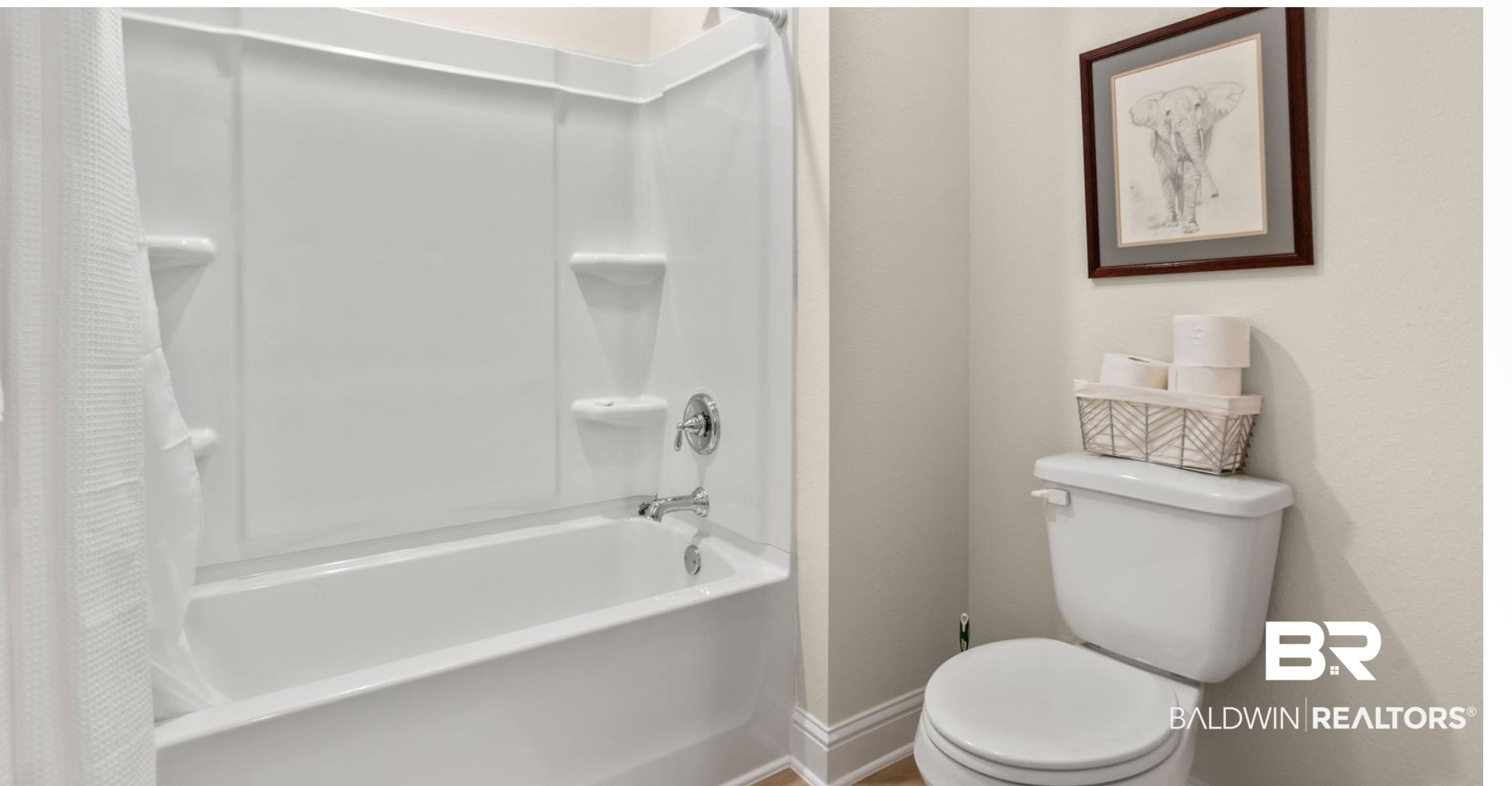 8841 Calverton Street Foley, AL 36535 - Photo 47 of 51 Bathroom featuring toilet and shower / bathtub combination with curtain