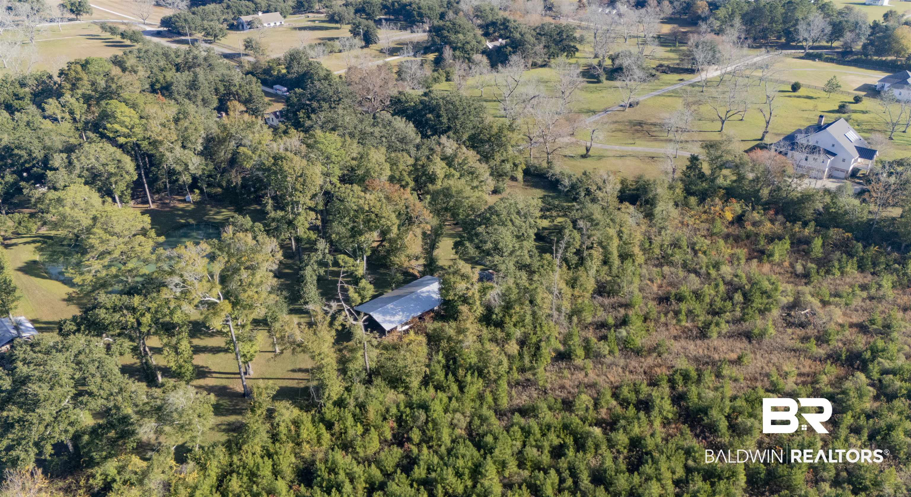 7240 Wood Acres Road Fairhope, AL 36532 - Photo 18 of 21 Aerial view with a rural view