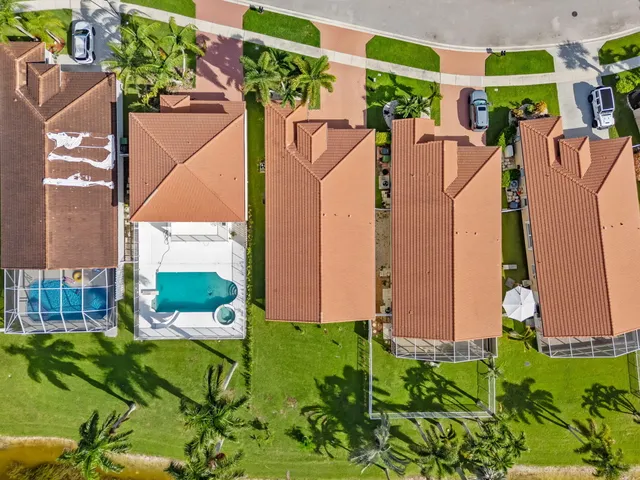 a bird view of a building