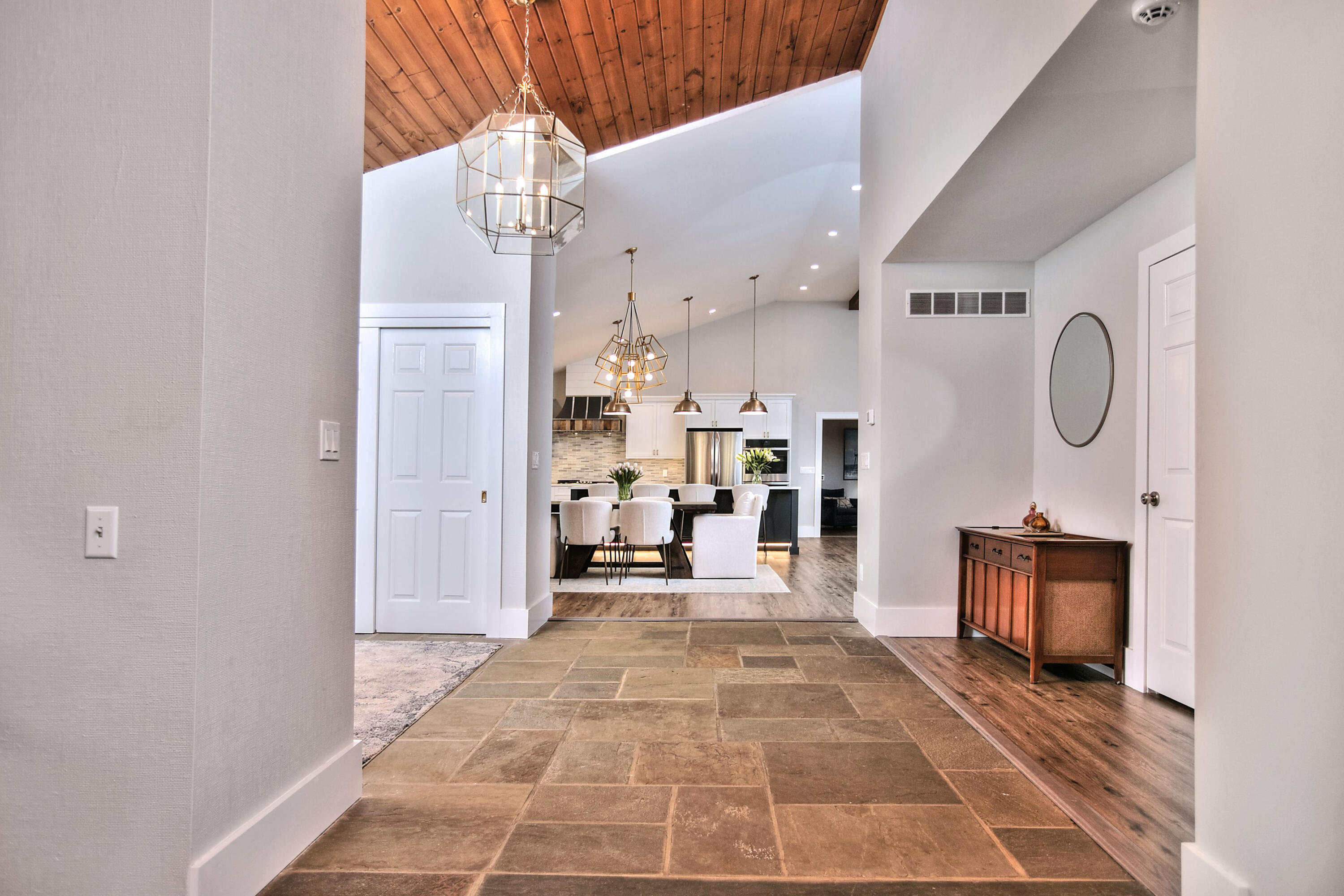 665 Silvermine Road New Canaan, CT 06840 - Photo 15 of 42 Foyer to kitchen, dining