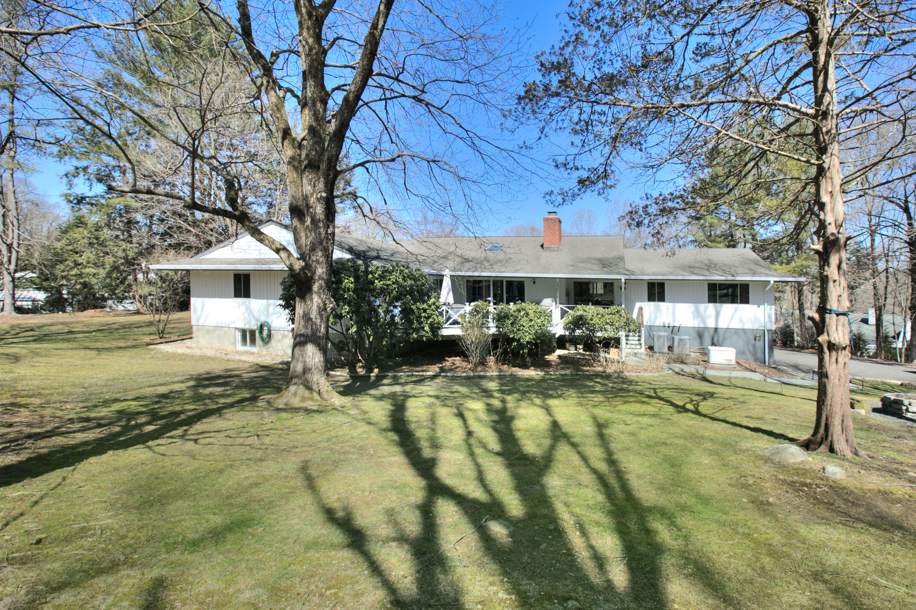 665 Silvermine Road New Canaan, CT 06840 - Photo 2 of 42 View from the back yard