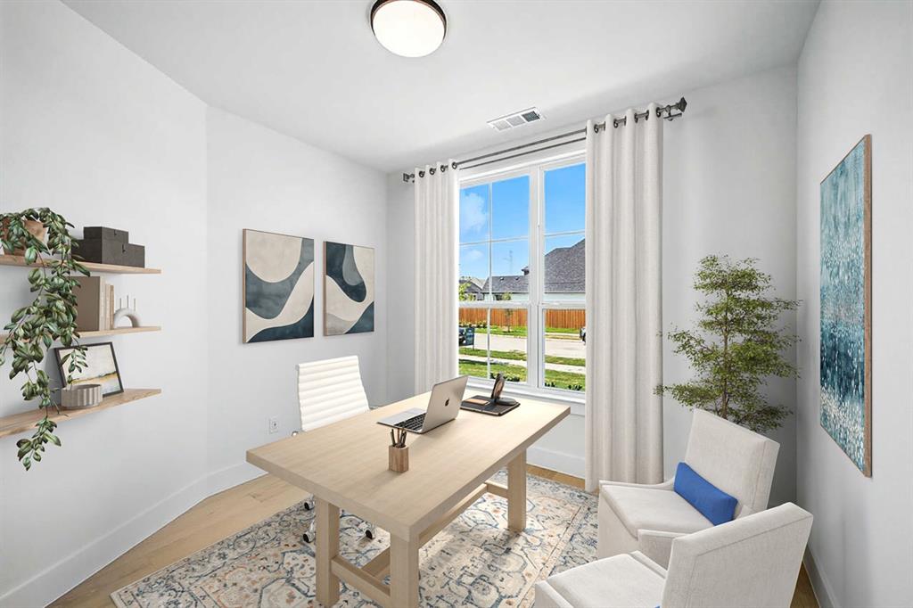 4520 Script Street Prosper, TX 75078 - Photo 5 of 27 a living room with furniture and a potted plant