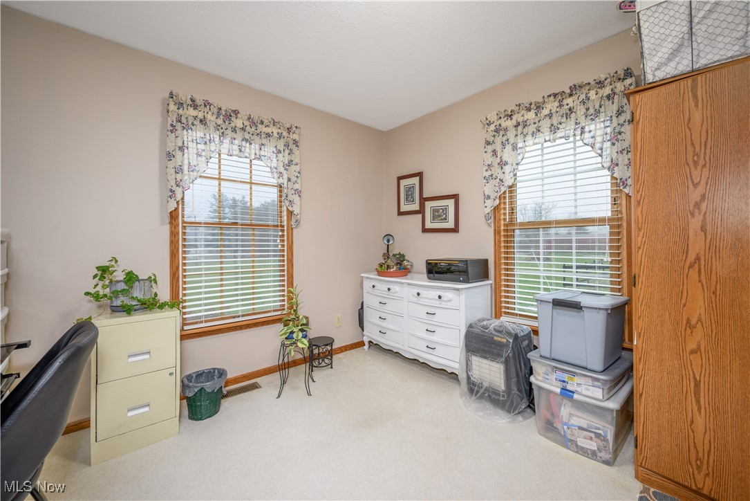 893 Industry Road Atwater, OH 44201 - Photo 26 of 50 Carpeted home office featuring a wealth of natural light