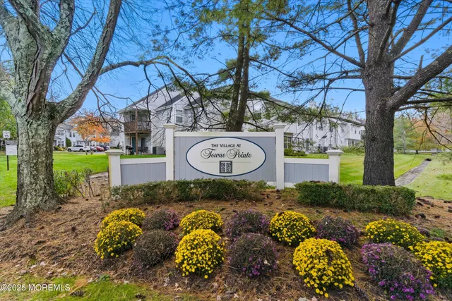 a view of a bench in a garden