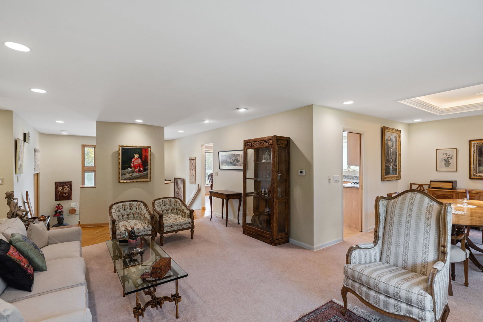 1736 Cavell Avenue Highland Park, IL 60035 - Photo 11 of 29 a living room with furniture a couch and a flat screen tv