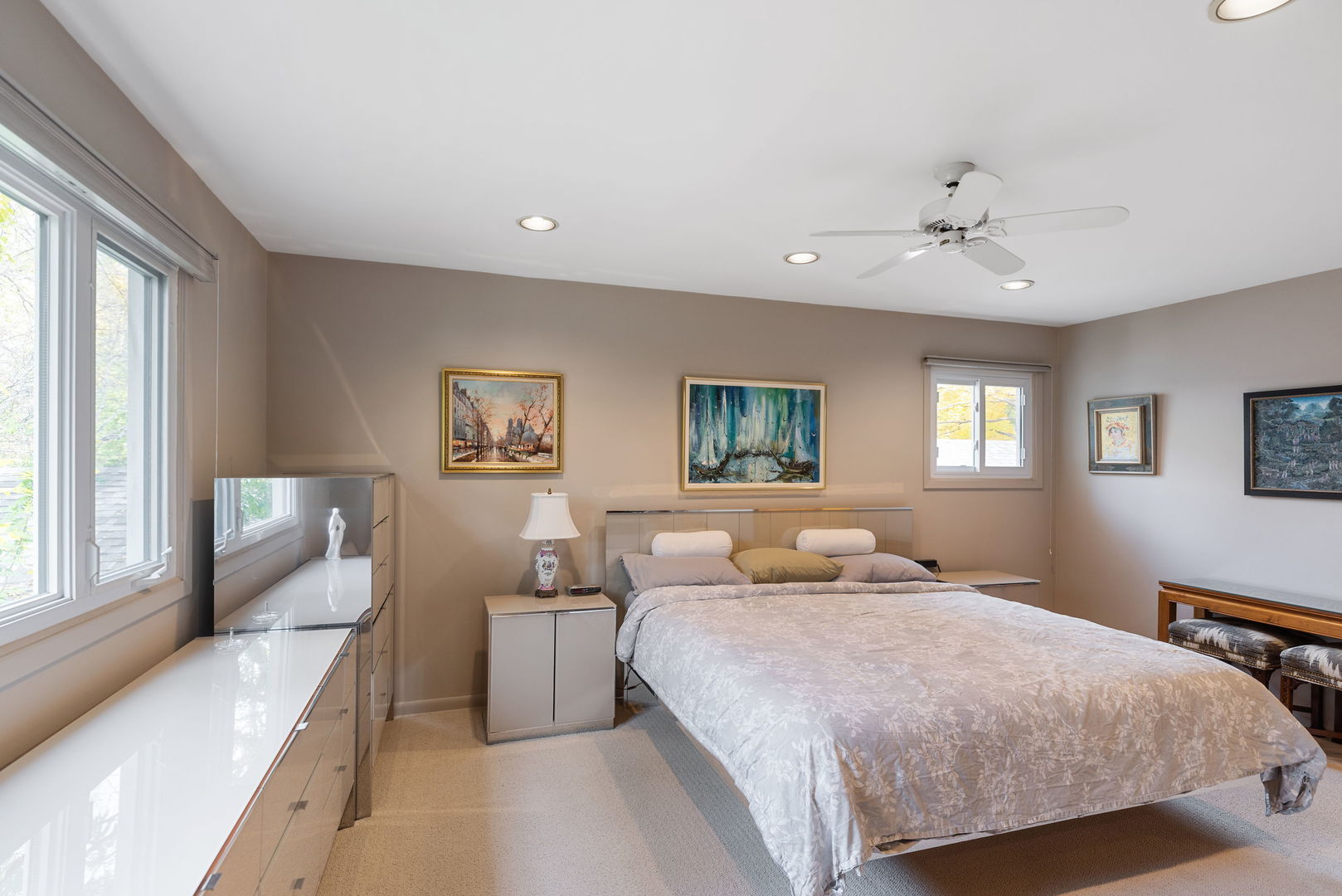 1736 Cavell Avenue Highland Park, IL 60035 - Photo 15 of 29 a bedroom with a large bed and a window