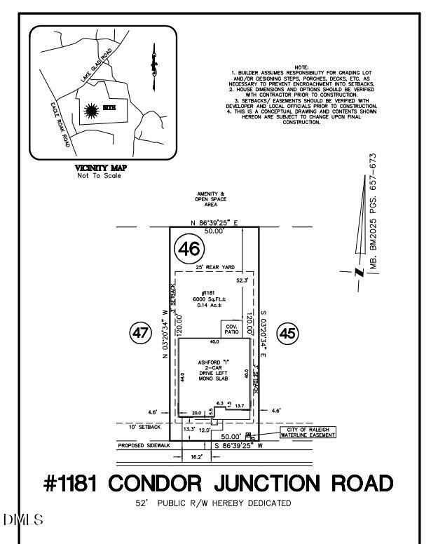 1181 Condor Jct Road Wendell, NC 27591 - Photo 5 of 46 plot plan