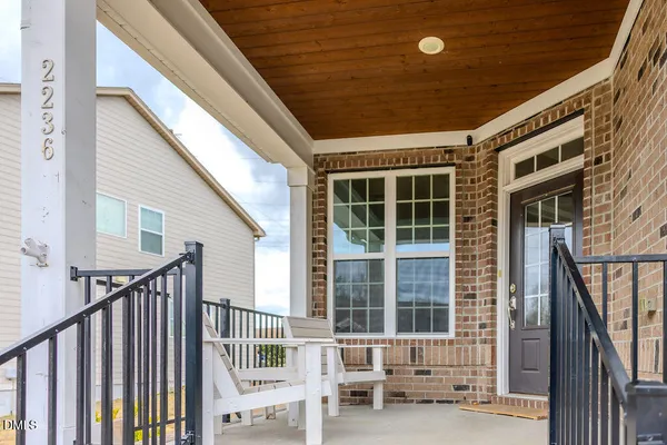 a view of porch with a porch