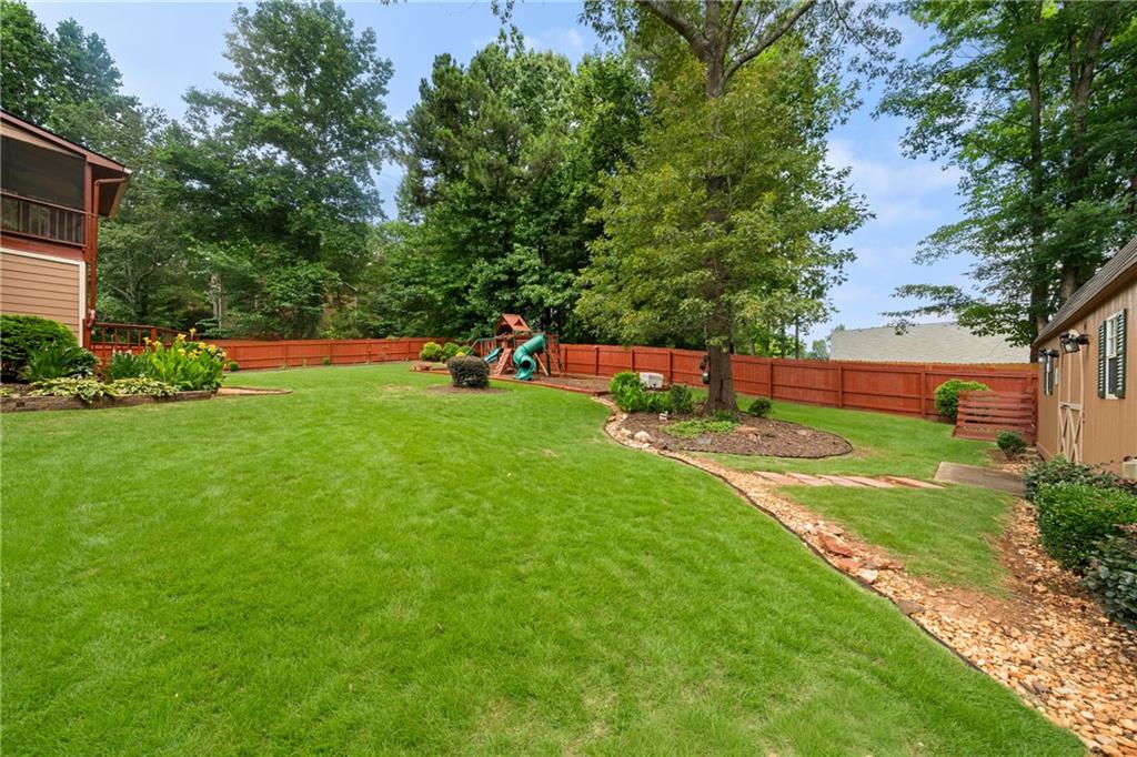 55 Meridian Point Dallas, GA 30132 - Photo 34 of 45 a view of garden with trees