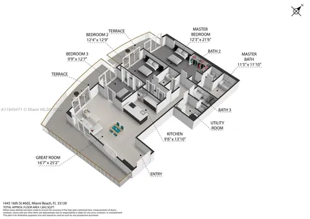 a view of a city with tall buildings